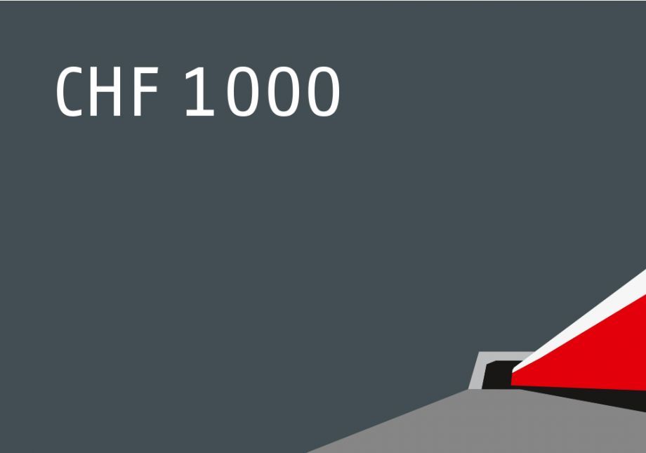 Für CHF 1&#039;000 aufladen